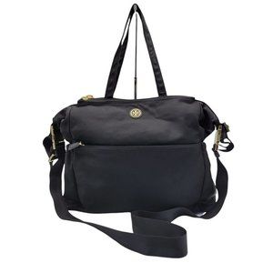 Tory Burch Black Travel/ Diaper Nylon Bag